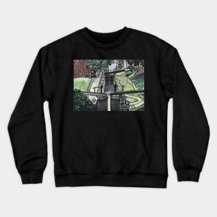 Oxford Canal Oxfordshire England Art Landscape British Crewneck Sweatshirt